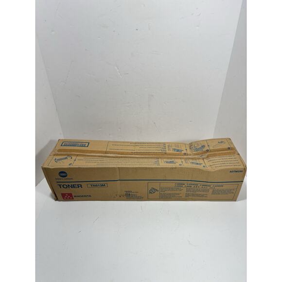 Konica Minolta A0TM330 TN613M Magenta Toner Genuine New OeM Sealed Box
